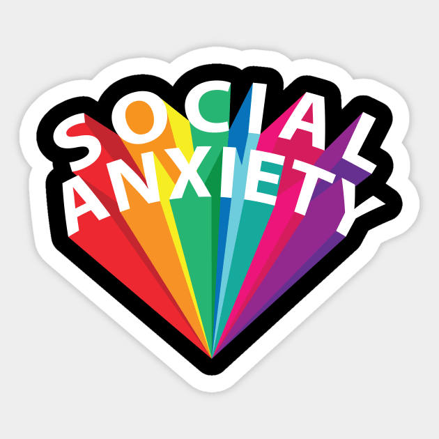 Social anxiety Sticker by Young at heart